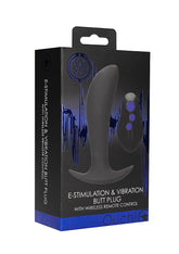 OUCH! e-Stim & Vibrating Butt Plug with Wireless Remote Butt Plugs